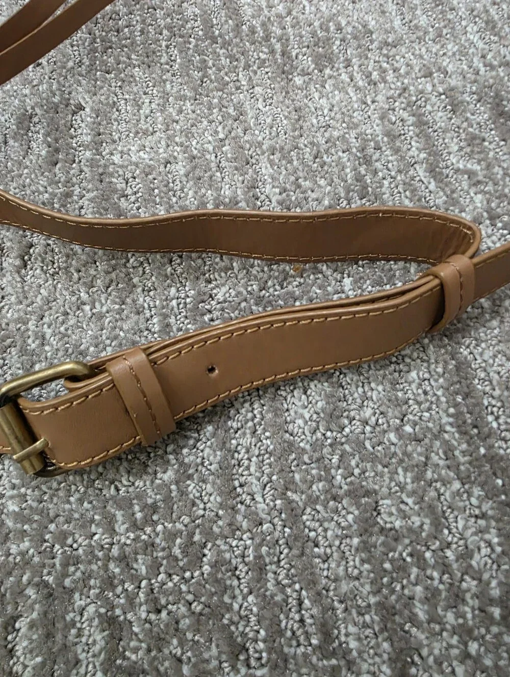 American Eagle Suede Genuine Leather Floral Embroidered Saddle Crossbody Boho
